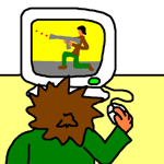 !playing computer games